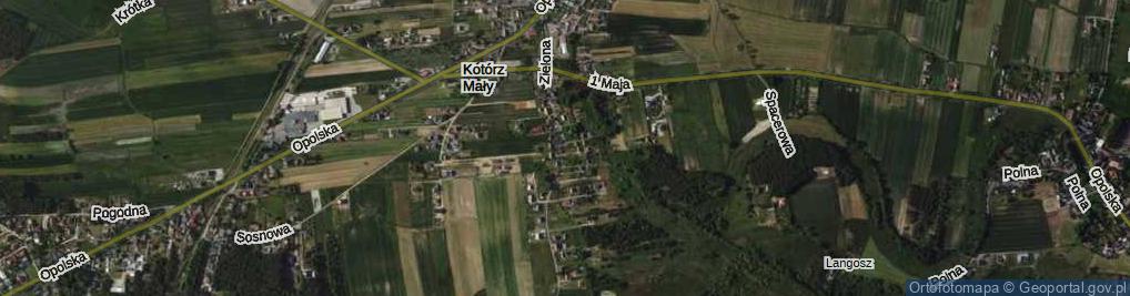 Zdjęcie satelitarne Zielona ul.